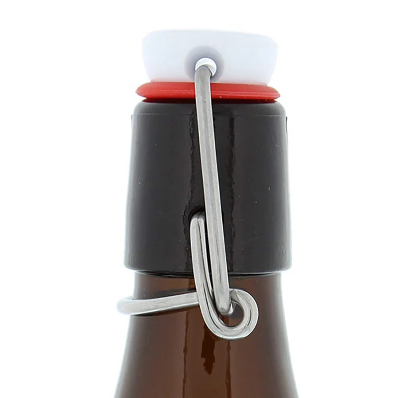 Swing Top Glass Bottle Caps Flip Beer Cap for Grolsch Style Soda Bottles Homebrewing 10Pcs | Дом и сад