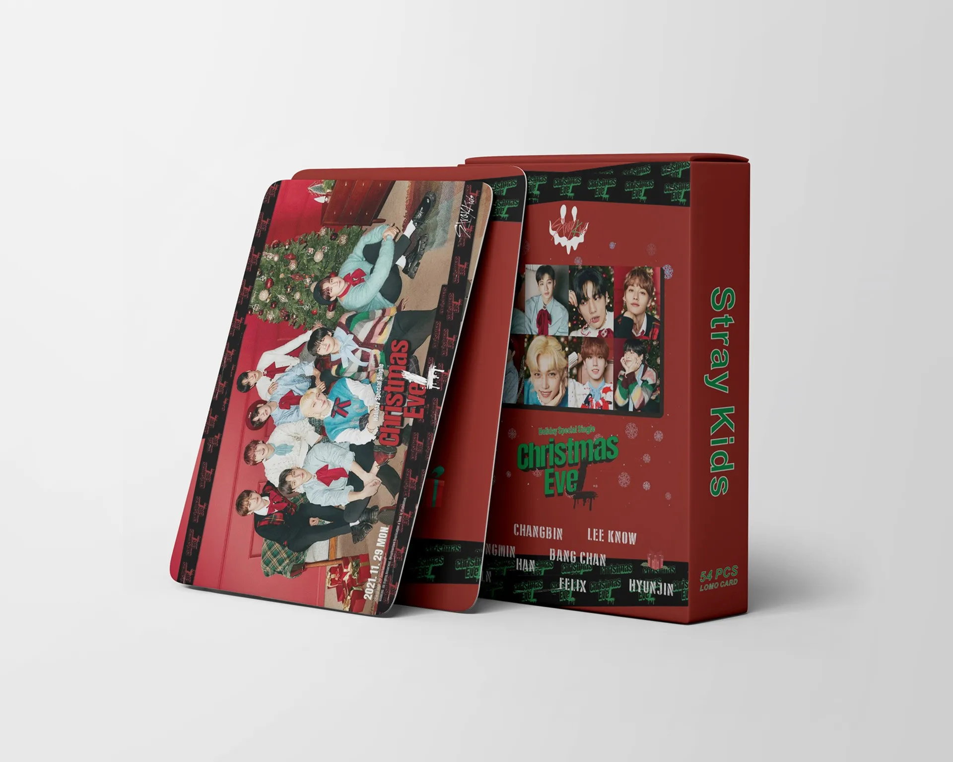 

54pcs/set Kpop Stray Kids Lomo Cards Christmas Evel Album Boys Photocards Straykids Photo Card Postcard for Fans Collection