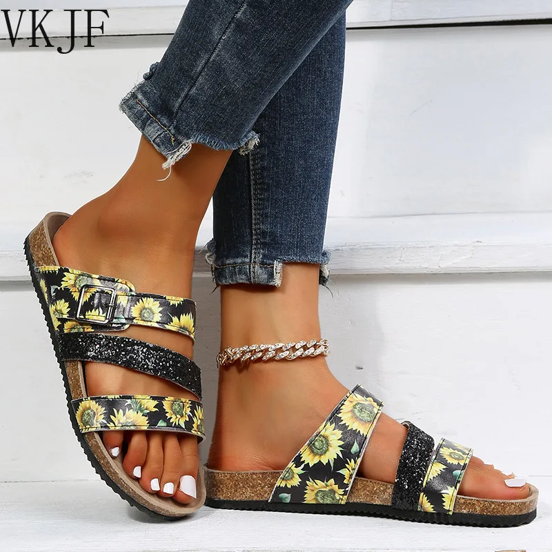 

Сандалии и шлепанцы большого размера для женщин, летние босоножки в римском стиле с тонкими ремешками и открытой плоской подошвой, новинка ...