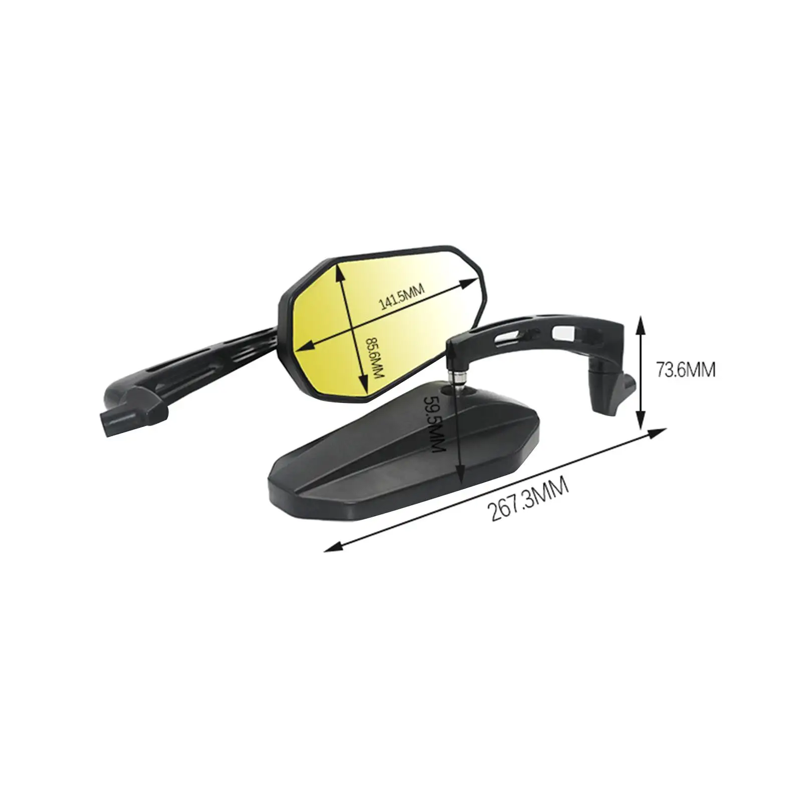 Зеркало заднего вида для мотоцикла 2 предмета практического использования