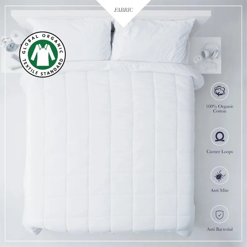 

GOTS Certified Cotton Down Alternative Duvet Insert - Full/Queen
