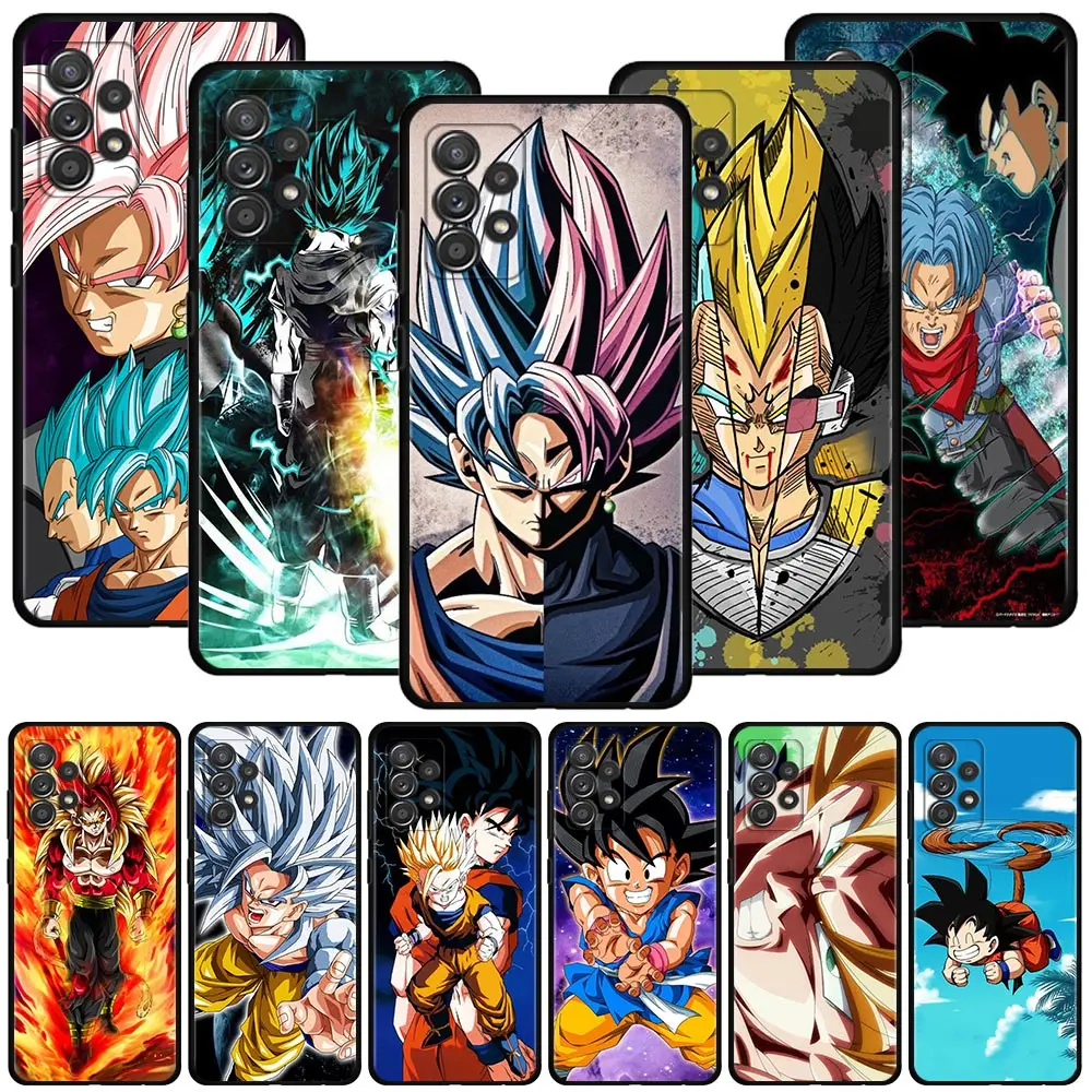 

Dragon Ball Z Super Goku Saiyan Phone Case For Samsung Galaxy A51 A12 A52 A32 A21s A71 A31 A02s A72 A41 A52s A02 Silicone Cover