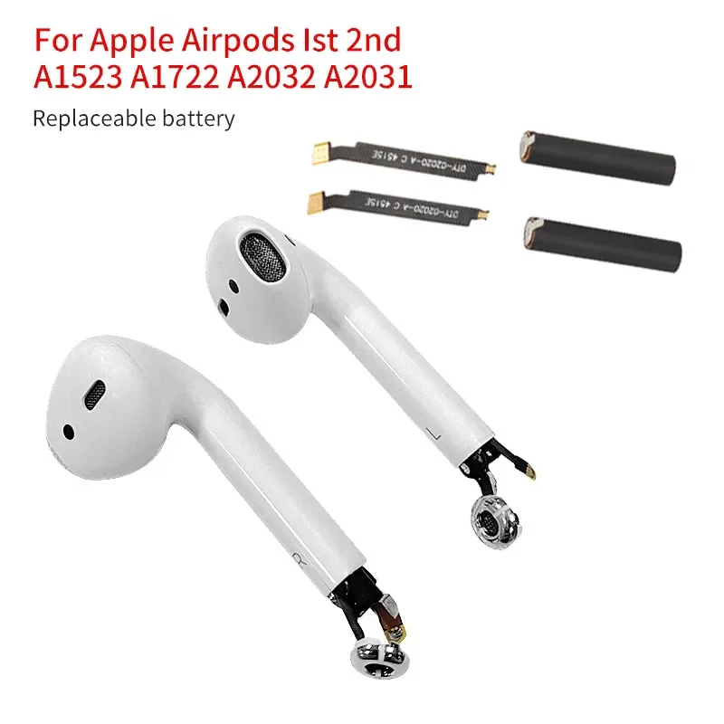 

Replacement Battery For Airpods 1st 2nd A1604 A1523 A1722 A2032 A2031 For Air Pods 1 2 Rechargeable Battery GOKY93mWhA1604