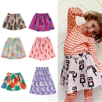 summer bobo children girl skirt 2022 autumn new fashion designer kids cute printed skirt brand bc baby girl clothes