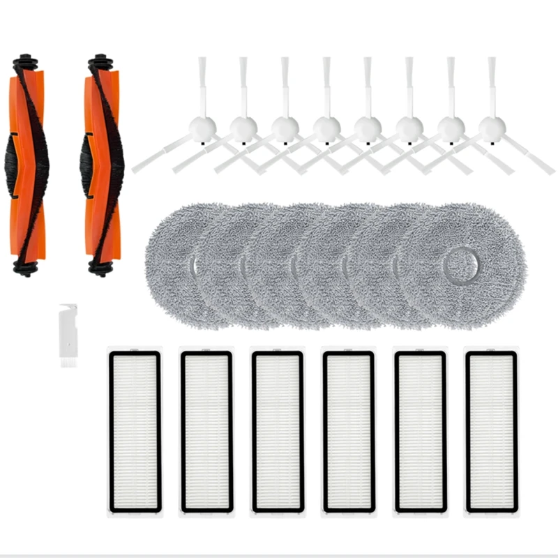 

Для робота-пылесоса Xiaomi Mijia 3S 2Pro B108CN B113CN, ролик, основная боковая щетка, фильтр НЕРА, Швабра, запасные части