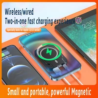 new portable mobile phone charger magnetic wireless power bank for iphone 13 12 13pro 12pro max mini 5000mah external battery