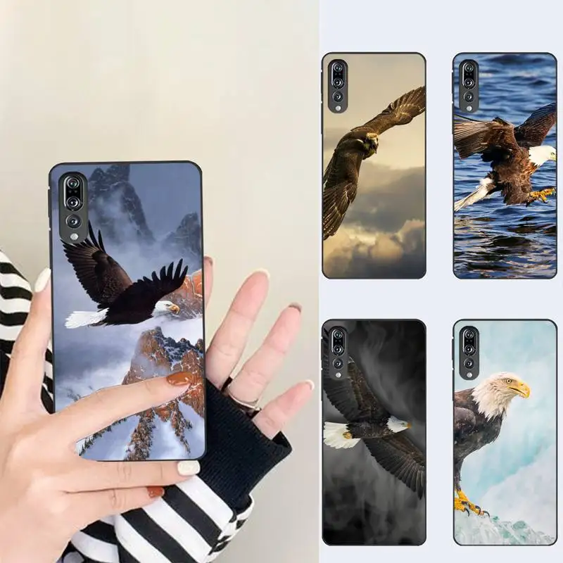 

Animal Bald Eagle Phone Case For HUAWEI P10 P20 P30 P40 Mate 30 40 Lite Pro Fundas Shell Cover