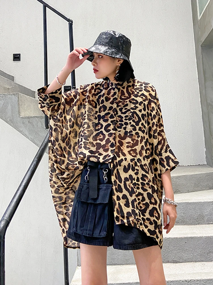 Женские шифоновые рубашки Max LuLu роскошные леопардовые в Европейском стиле