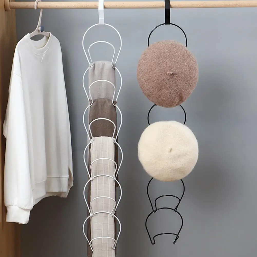 

5 колец, вешалка для шляпы, настенный держатель для шляпы, стойка для хранения, за вешалками, органайзер, стойка для шарфа, полка, дисплей, дом...