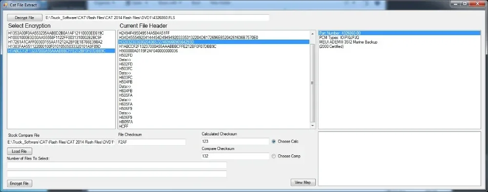 Дешифровщик/Encryptor для Cat FLashfiles