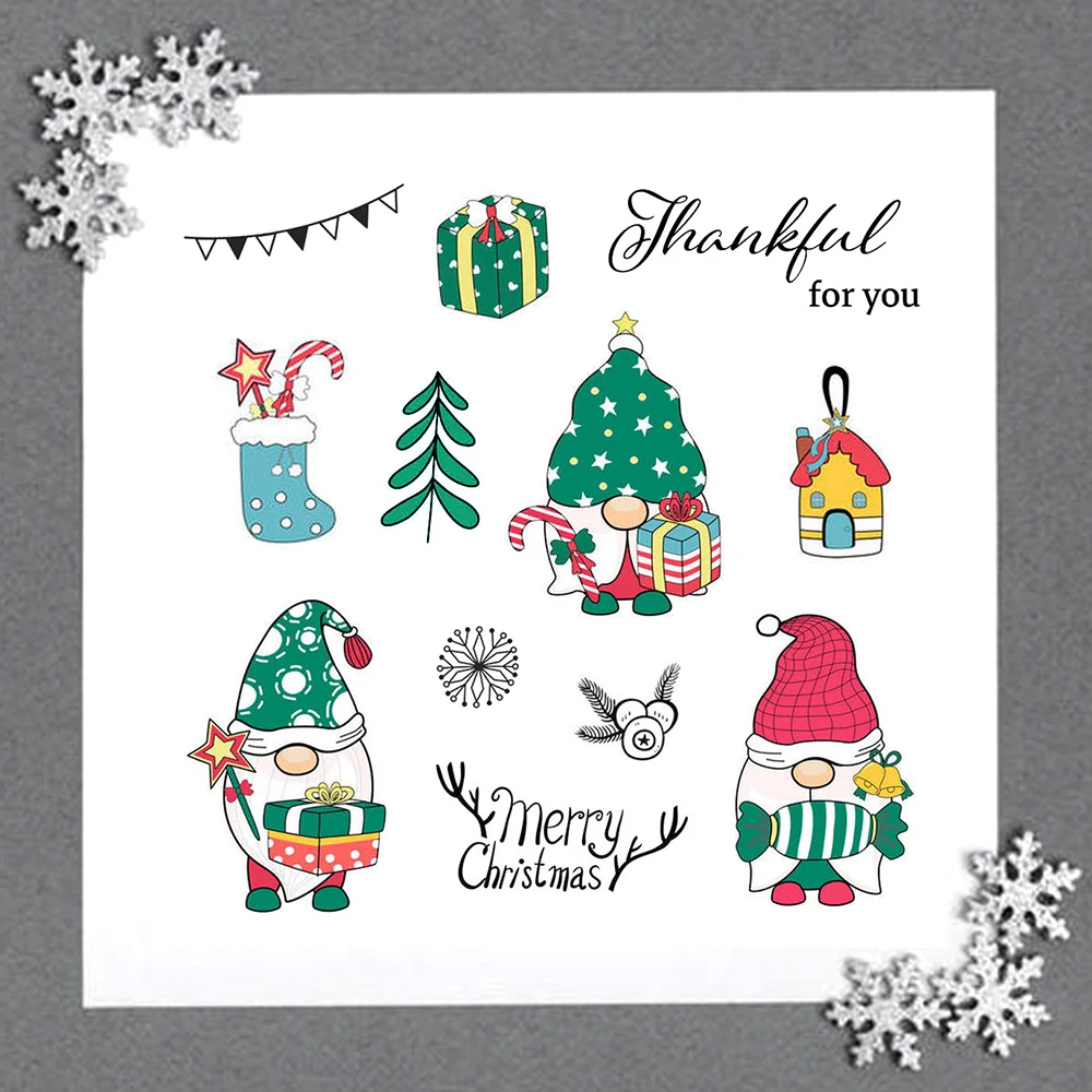 Рождественская елка/Девочка/Милая свинка прозрачные штампы и пресс-формы для DIY