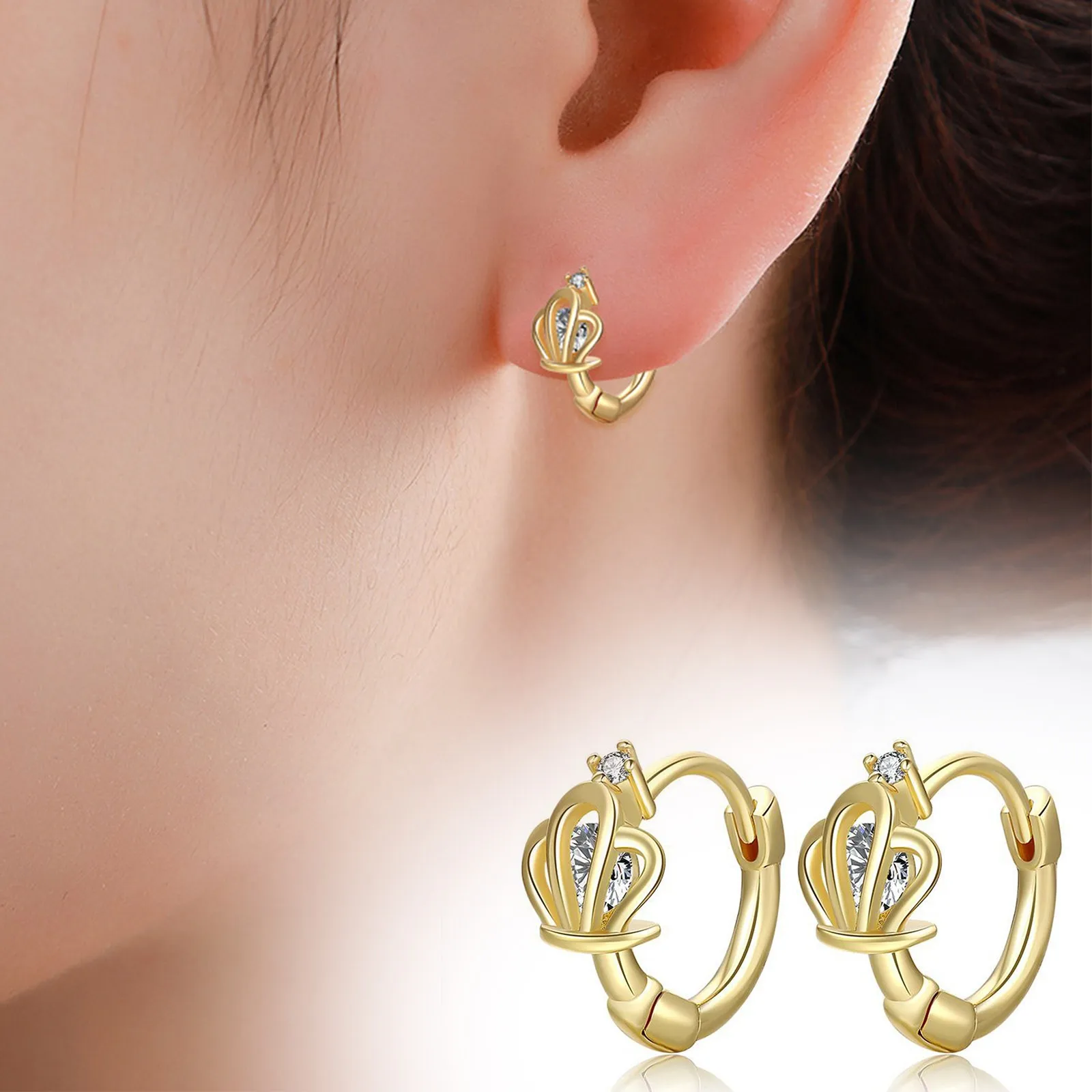 

Vintage Women Girls' Earrings Fashion Hugging Earrings Women Vintage Cartilage Earrings Aretes De Mujer Modernos 2022 Pendientes