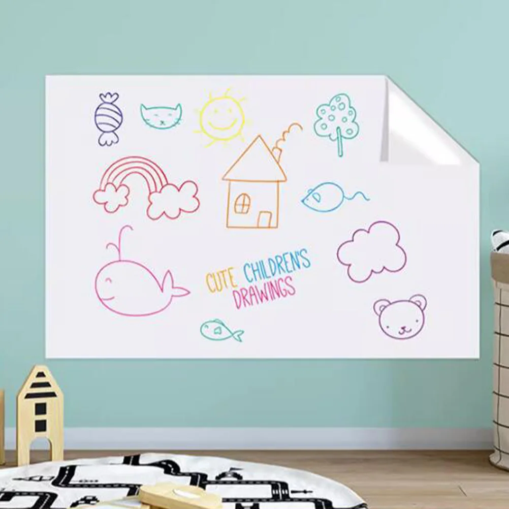 

Stickers Self Adhesive Board Wall Boards Static Electricity White Dry Erase Whiteboard Pp Large