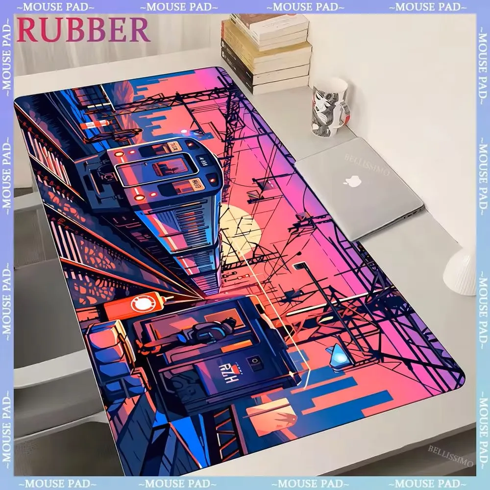Очень большой игровой компьютерный коврик со шлейфом и рисунком для ПК XXL