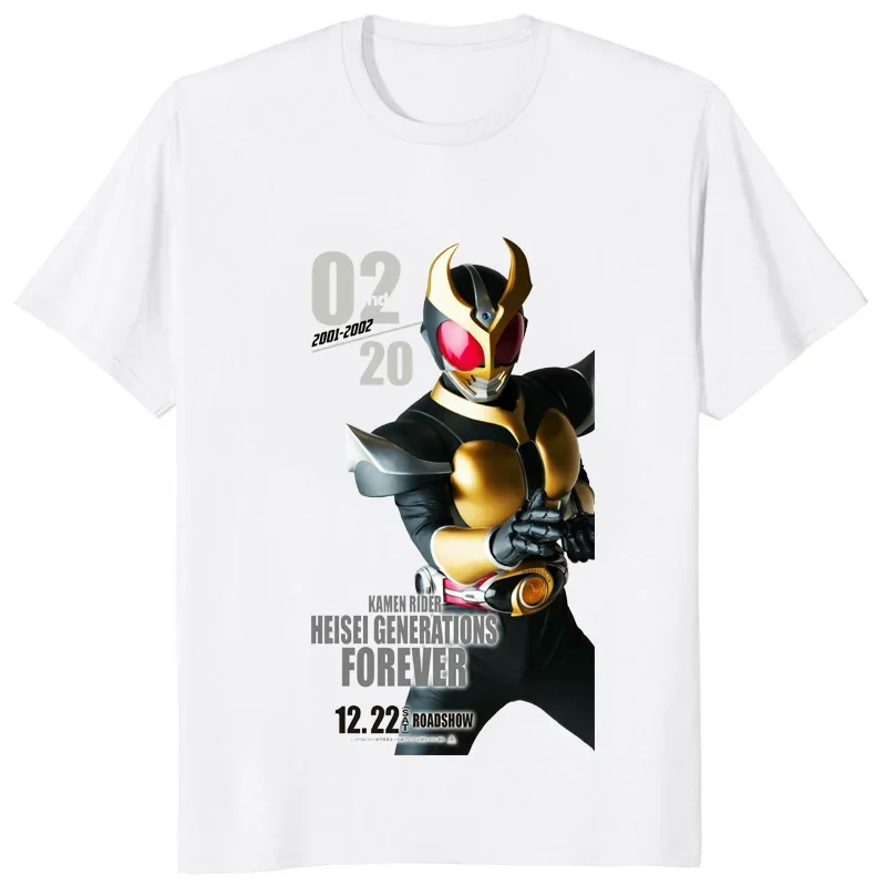 Винтажная Футболка Kamen Rider с японским принтом Tokusatsu Мужская футболка Kuuga Agito Ryuki