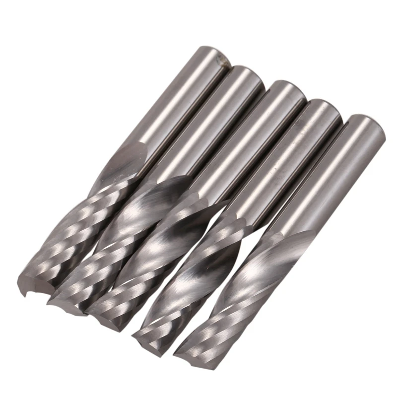 

15Pcs 6Mm 1/4 Inch Carbide Cnc Router Bits One Single Flute End Mill Tools 22Mm