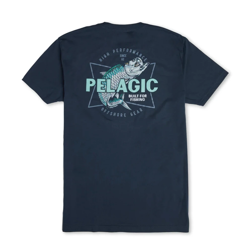 PELAGIC Fishing Shirt Short-sleeve Anti-UV Fishing Clothes Summer Sports Dress Running Tops Breathable Sun Jersey Fish T-Shirt