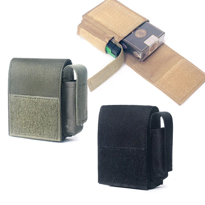 

Тактическая Сумка для сигарет Molle с карманом для магазина 9 мм, поясная сумка, кошельки для монет и ключей, универсальная сумка для инструментов, военная сумка для пешего туризма и охоты