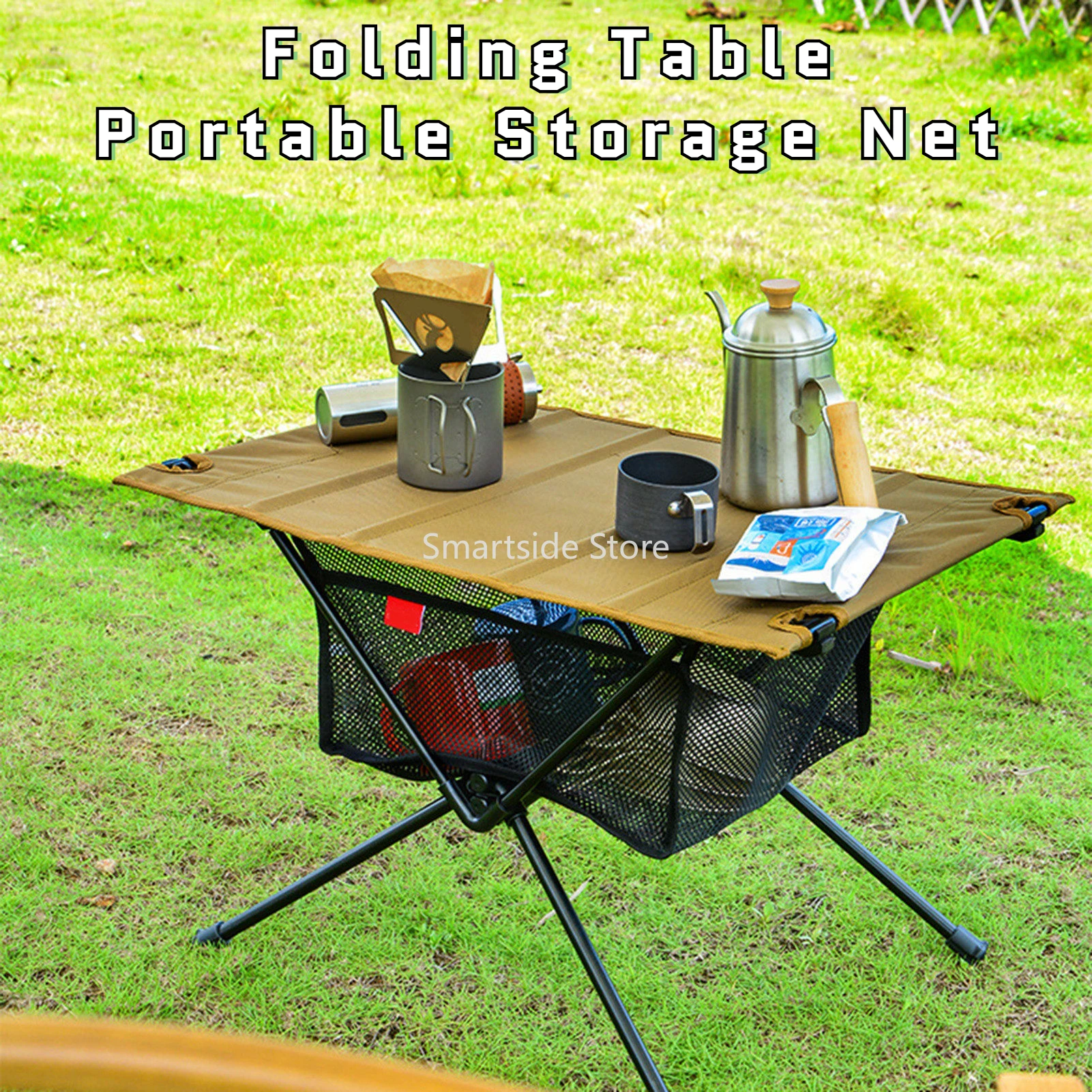 

Folding Portable Storage Net Pocket for Picnic Outdoor Hiking Camping Barbecue Kitchen Table Accessories Net Pocket