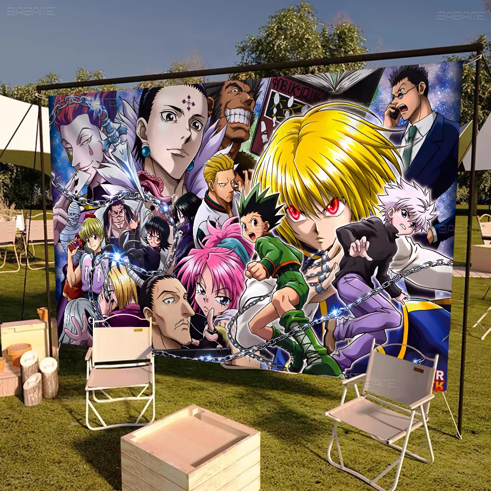 Аниме H-Hunter X Hunter-R баннер Художественная печать японский настенный флаг Декор для