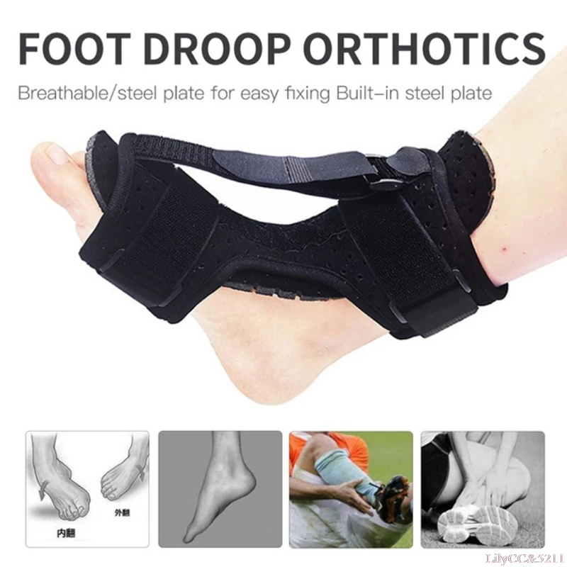 

1 Pieces Adjustable Plantar Fasciitis Night Splint Foot Drop Orthosis Stabilizer Brace Anti-sprain