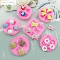 kinds food shape molds waffles cookie cheese chocolate chip donuts cake decorating tools soft silicone creative fondant mould