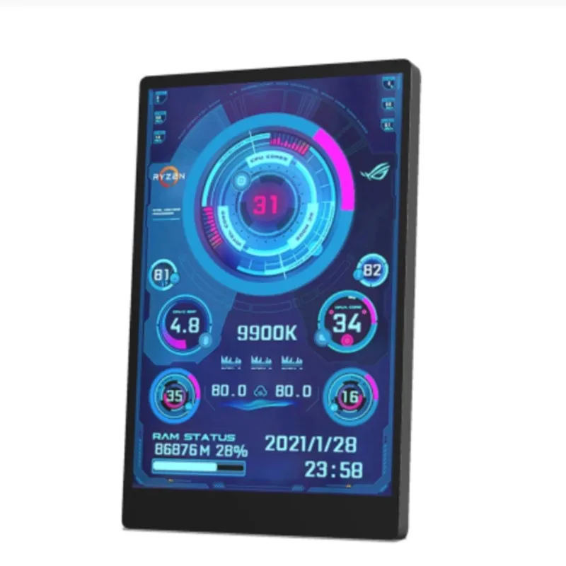 

3.5 Inch IPS TYPEC Secondary Screen Chassis USB Chassis Secondary Screen Computer Usb Secondary Screen Free AIDA64