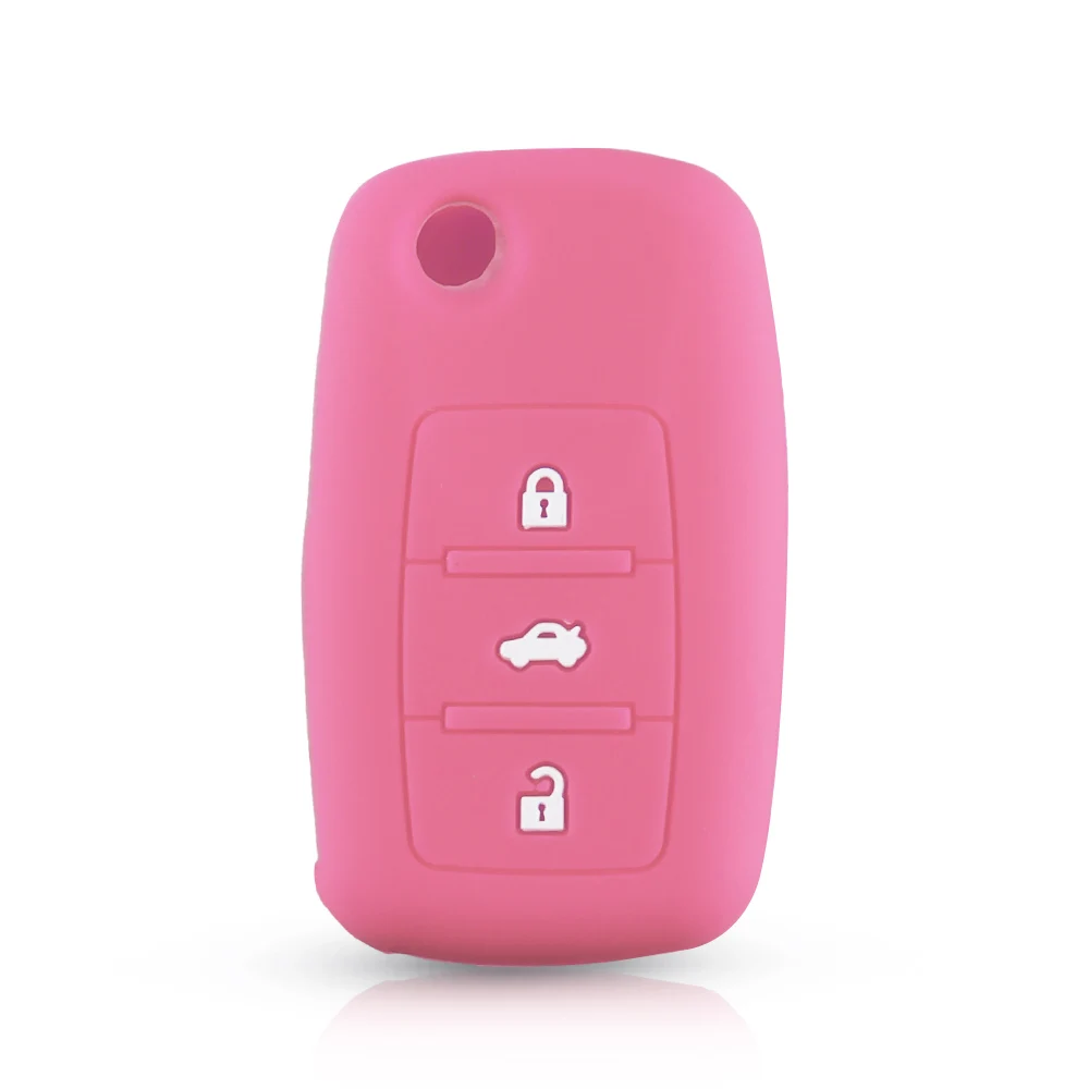 Чехол для ключа KEYYOU на 2/3 кнопки для автомобилей VOLKSWAGEN VW Jetta Beetle Passat Golf Rabbit MK4 MK5 R32 из силикона.