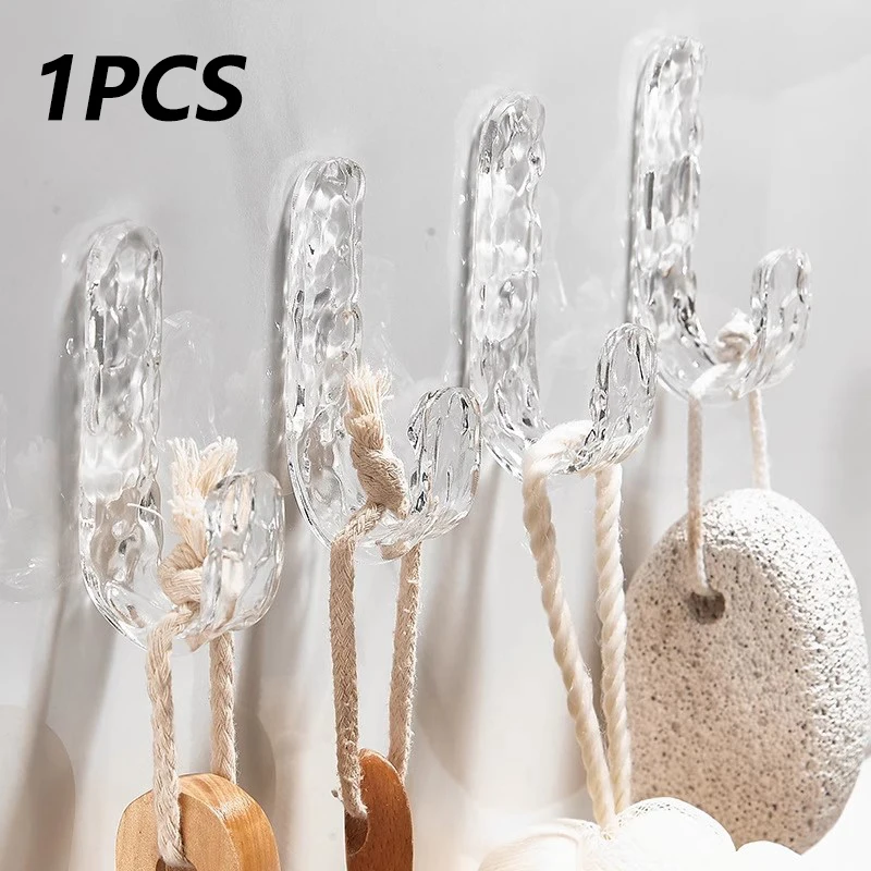 Роскошный акриловый настенный крючок для домашнего декора прочная клейкая