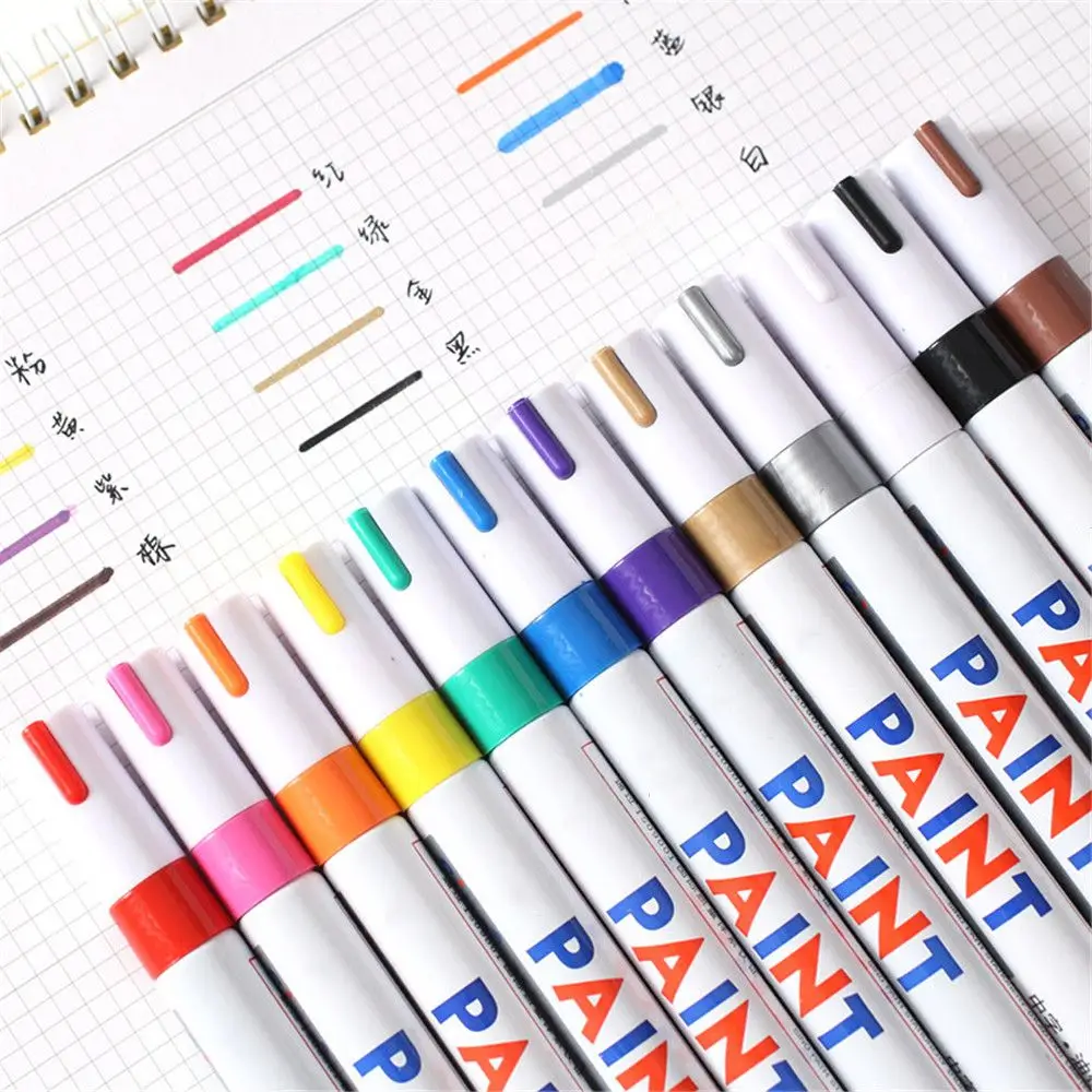 

1 шт. цветной маркер, металлический граффити, жирная ручка, водостойкий Перманентный маркер, маркер, ручка, школьные канцелярские принадлежн...