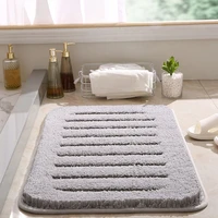 bathroom doormats europe and america style solid color thick hair carpet polyester rug machine washable absorbent non slip mat