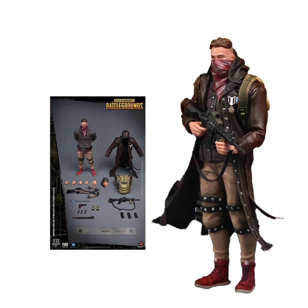 

Stock Original SSG-002 Soldier Story 1/12th Scale PUBG Battlegrounds Trenchcoat Action Figure PLAYERUNKNOWN'S BATTLEGROUNDS