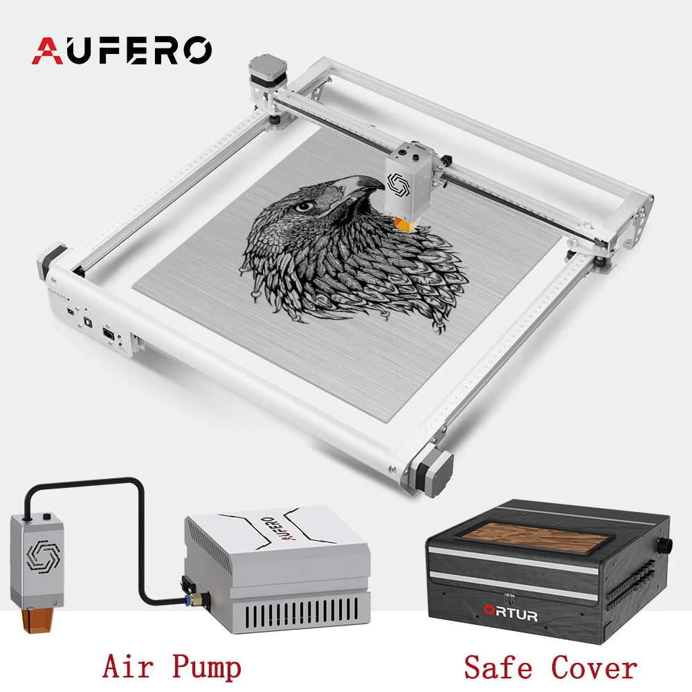 

Aufero Laser Air Assist Pump Enclosure Cover Engraver Engraving Cutting Machine Ortur CNC Desktop Cutter Marker Wood Windows Mac