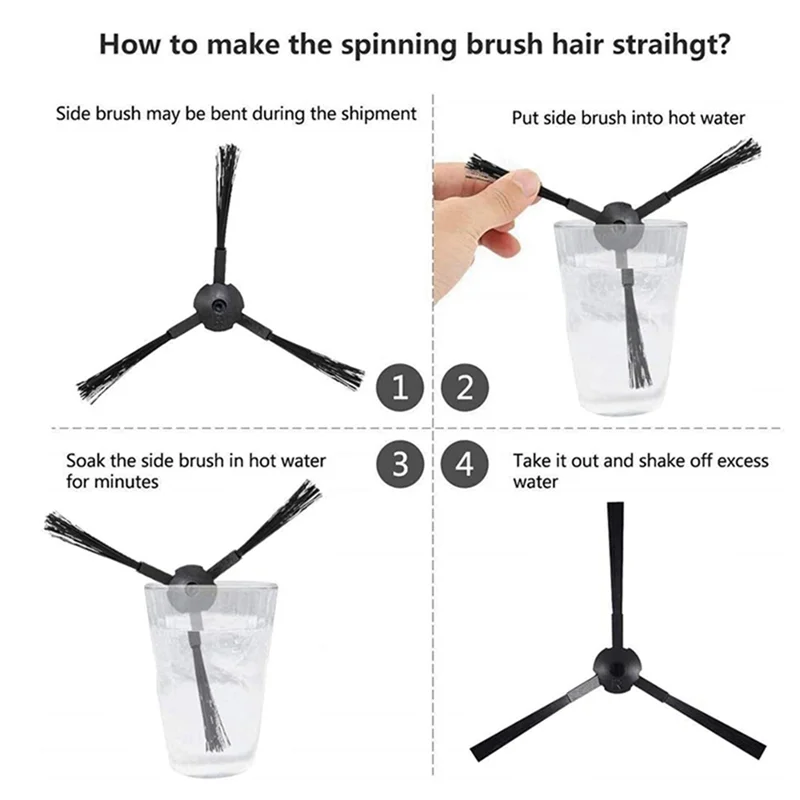 8 шт. боковые щетки для Ilife A6 A8 620 X623 запасные части робота-пылесоса аксессуары