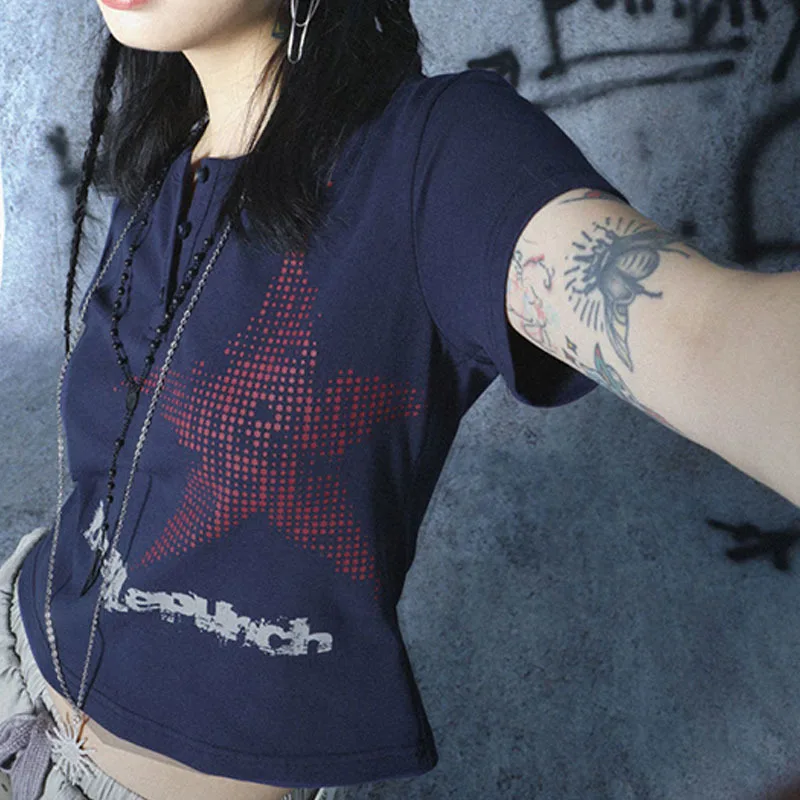 Укороченный топ в стиле Харадзюку