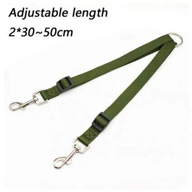 Двойной двойной строгий поводок для собаки два в одном прочный нейлоновый