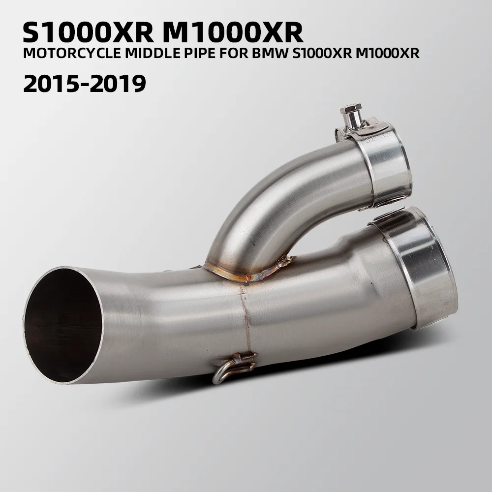 Фото Выхлопная труба S1000XR для BMW M1000XR S1000/M1000 XR 2015-2019, комплект выхлопной системы для мотоциклов, адаптер 51 мм, соединительная труба №1