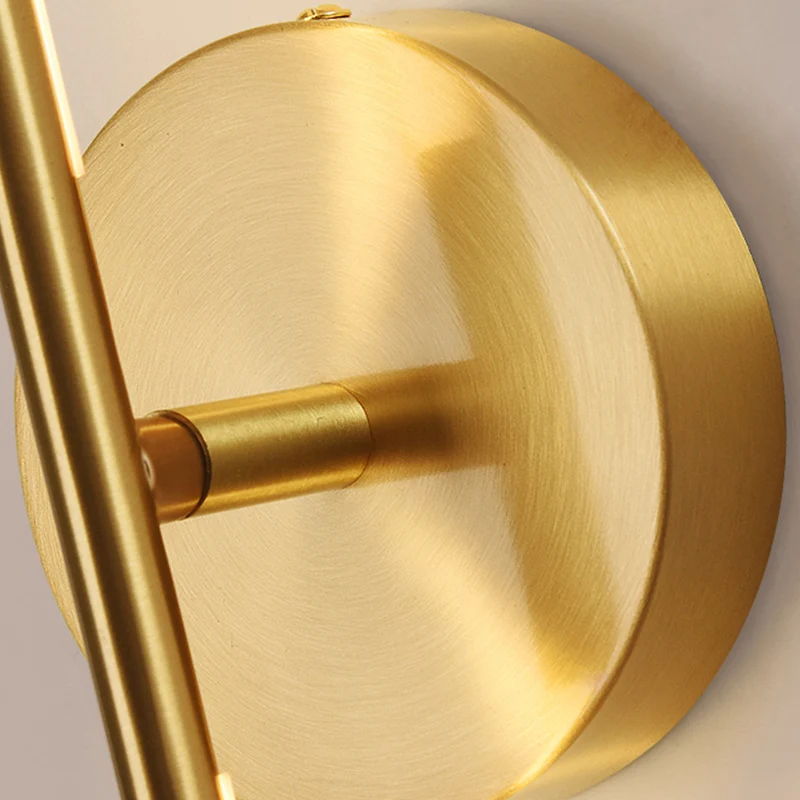 Современный простой линейный трубчатый светодиодный фон из меди для гостиной