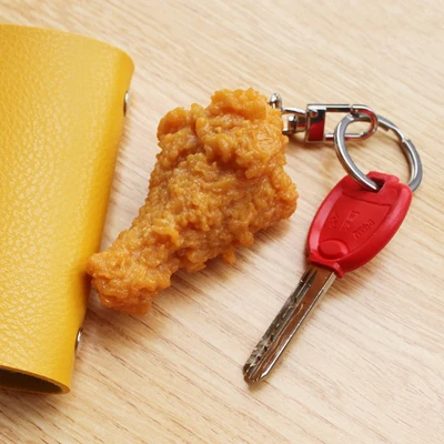 

Брелок Beadsnice с жареной куриной ногой, Орлеан, куриные крылья, Шарм для студентов, пары сумок