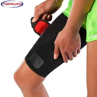 adjustable thigh brace supportquadriceps support and thigh wraps for menwomen breathable non slip hamstring compression sleeve