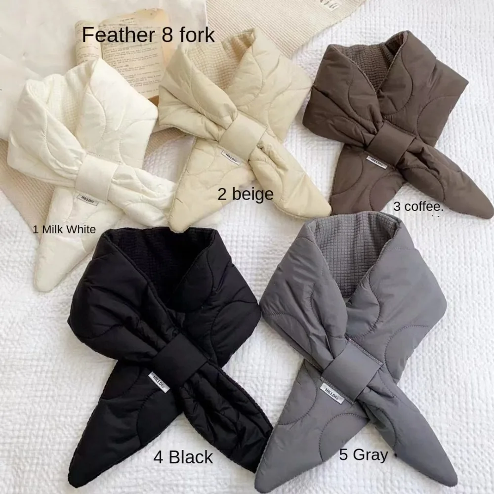 Новый дизайн мягкий шарф с перекрестными перьями сохраняющий тепло корейский