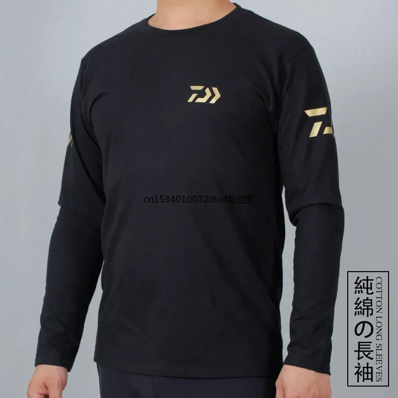 

2024 New Men Fishing Clothing Long Sleeve Outdooe Breathable Clothing T Shirts Plus Size Cotton Fishing Clothes Sports Tee