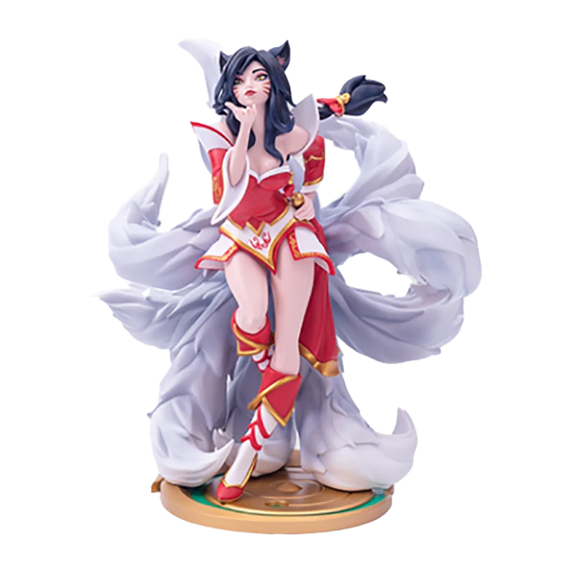 

Лига Легенд [в наличии] 100% оригинальная пятиконечная лиса Ahri 26 см экшн-фигурки модели скульптурная игра аниме фигурка игрушка