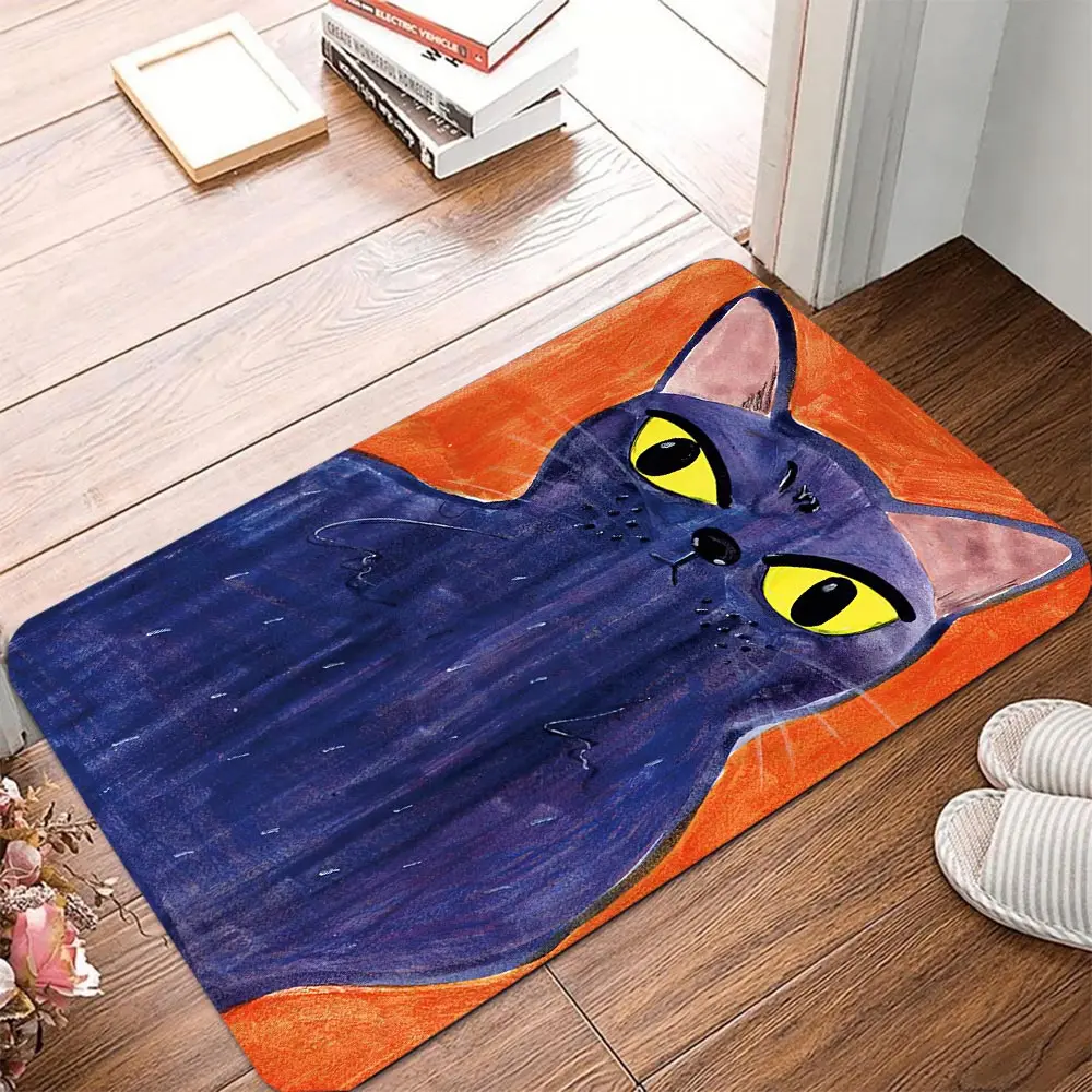 

Ковер для детской комнаты с животными, цветной котенок, ковер для гостиной, большой коврик, ковер для спальни, современный декор, моющийся в ...