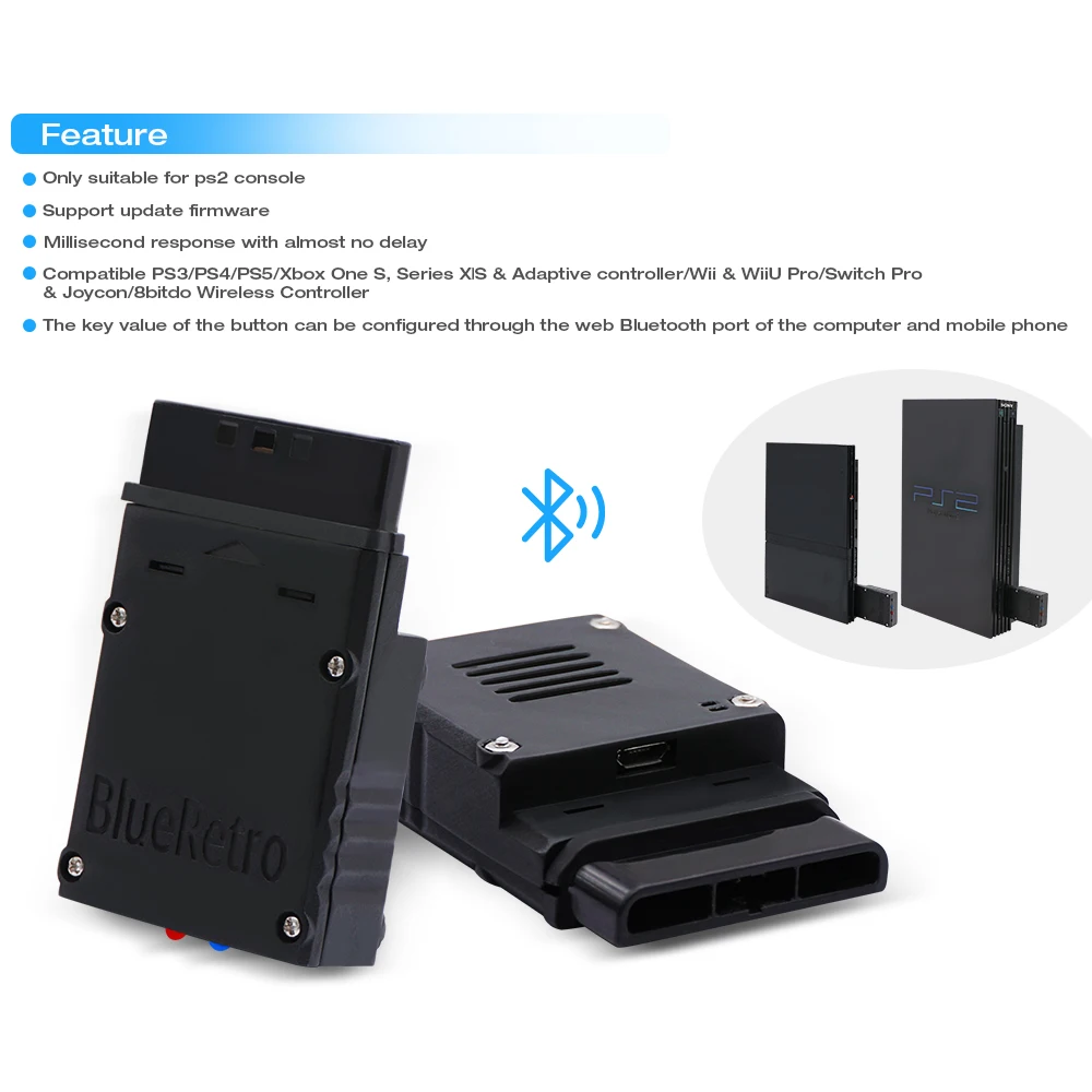 Многопользовательский Bluetooth-Контроллер Blueretro для игровых консолей ps2/ps1 |