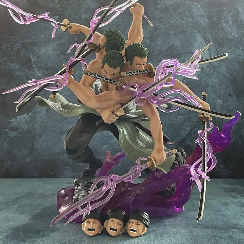 

Фигурка Аниме One Piece, 35 см, GK Roronoa Зоро, Луффи Ashura, фигурка с тремя головами и шестью руками, модель, кукла, игрушка в подарок