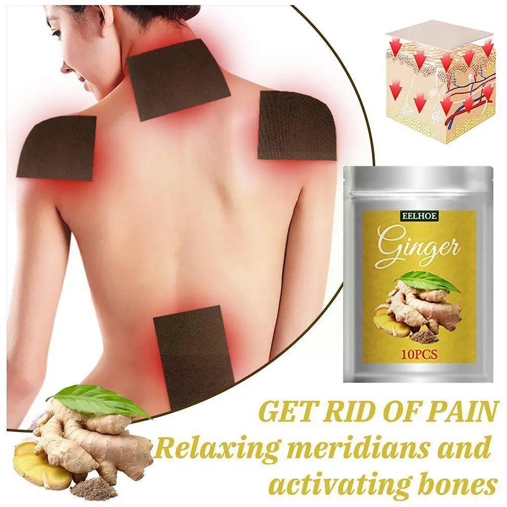 

10/20 шт., пластырь с имбирем для похудения