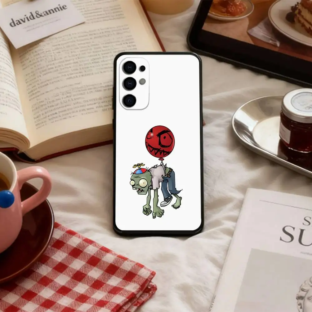 Фото Чехол для телефона C-Cartoon P-Plants vs. Zombies для Samsung S 25,24,23,22,30,21,10,9,Ultra,Plus,Lite,FE,4,5 G, мягкий черный чехол №3
