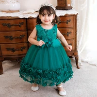 christmas vestidos 2022 new sleeveless layered princess dresses for kids bowknot evening dresses baby girl mesh party dress 0 4y