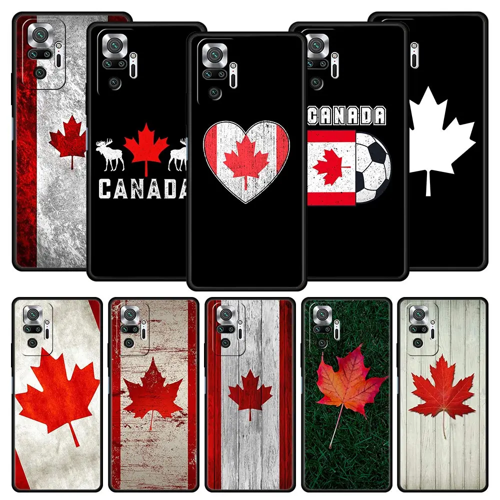 

Maple Canada Flag love Football Phone Case For Xiaomi Redmi Note 11 10 Pro 9S 9 8 7 9T 8T 9C 9A 8A 11T 5G K50 K40 Gaming Cover